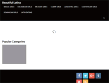 Tablet Screenshot of beautifullatina.net